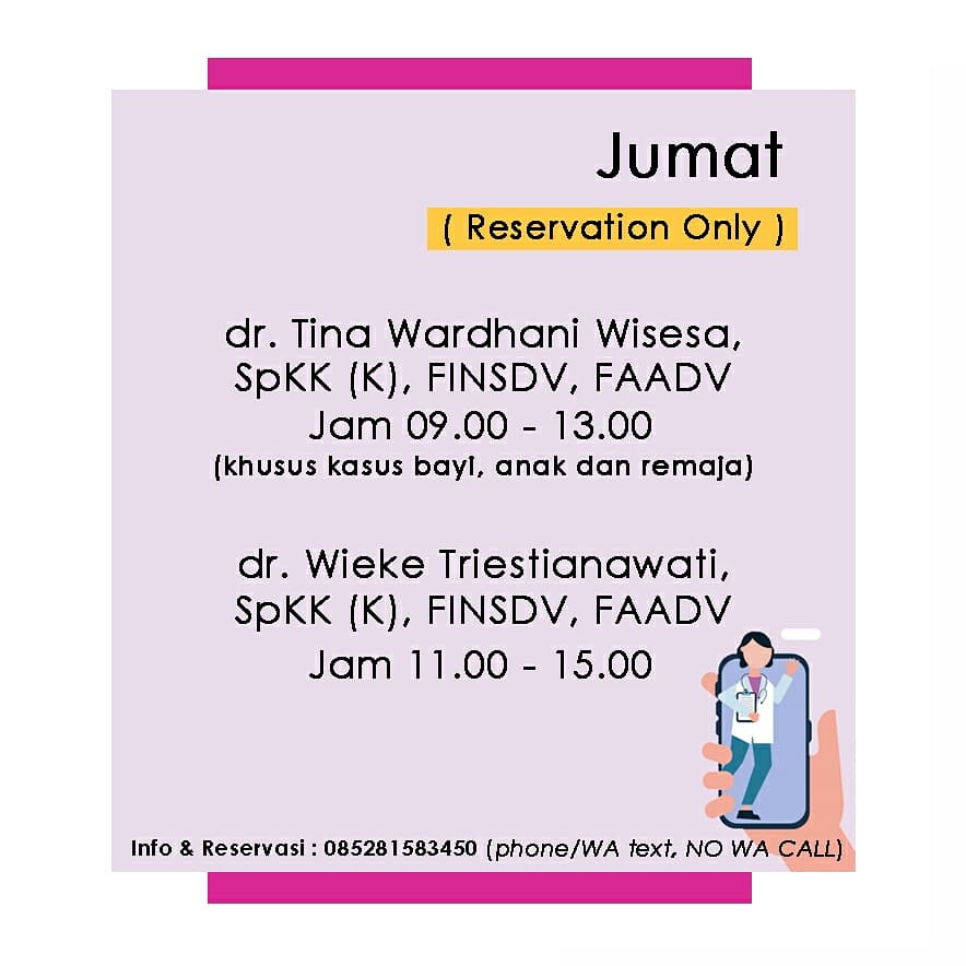 JADWAL TELEKONSULTASI DOKTER SPKK - Juni 2021